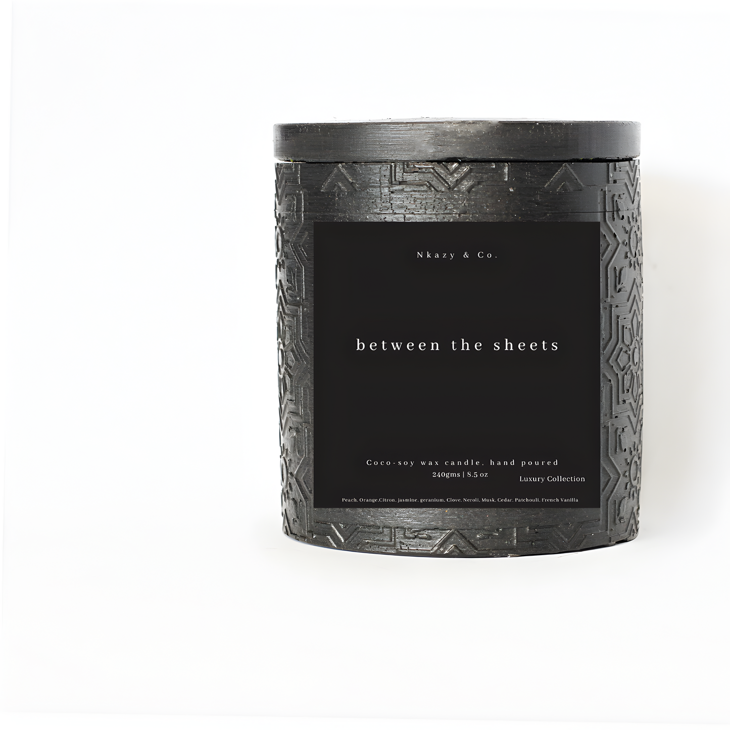 Between The Sheets " Luxury coco-soy wax candle"