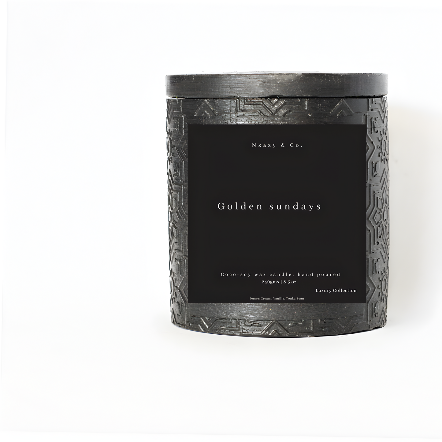 Golden Sundays "Luxury coco-soy wax candle"