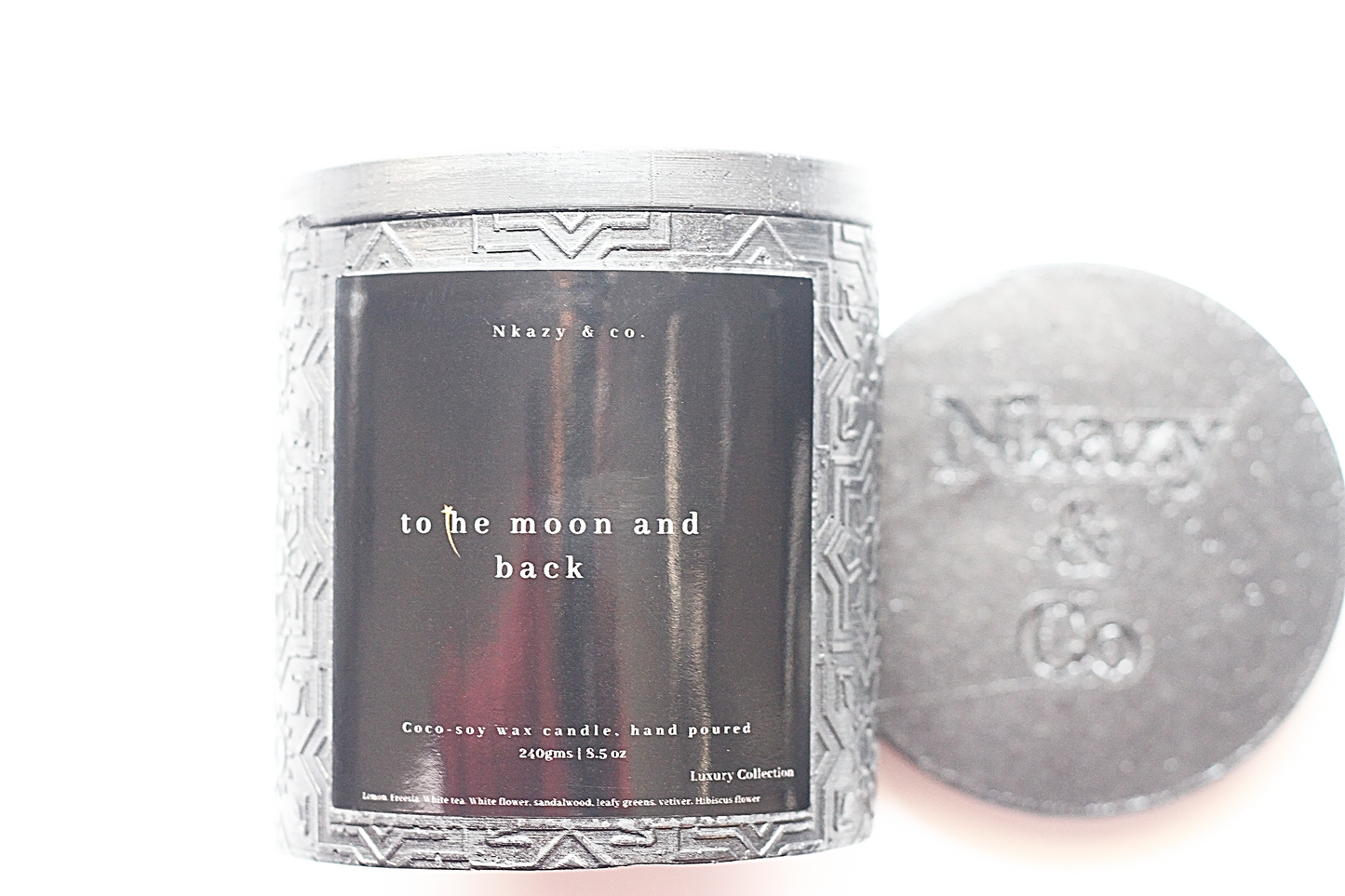 To the Moon and back "Luxury  coco-soy wax candle"