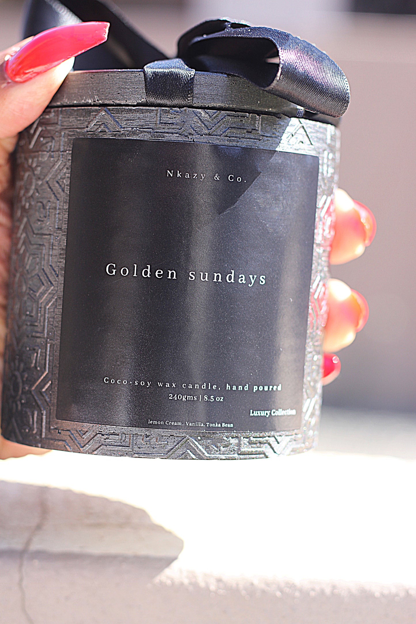 Golden Sundays "Luxury coco-soy wax candle"