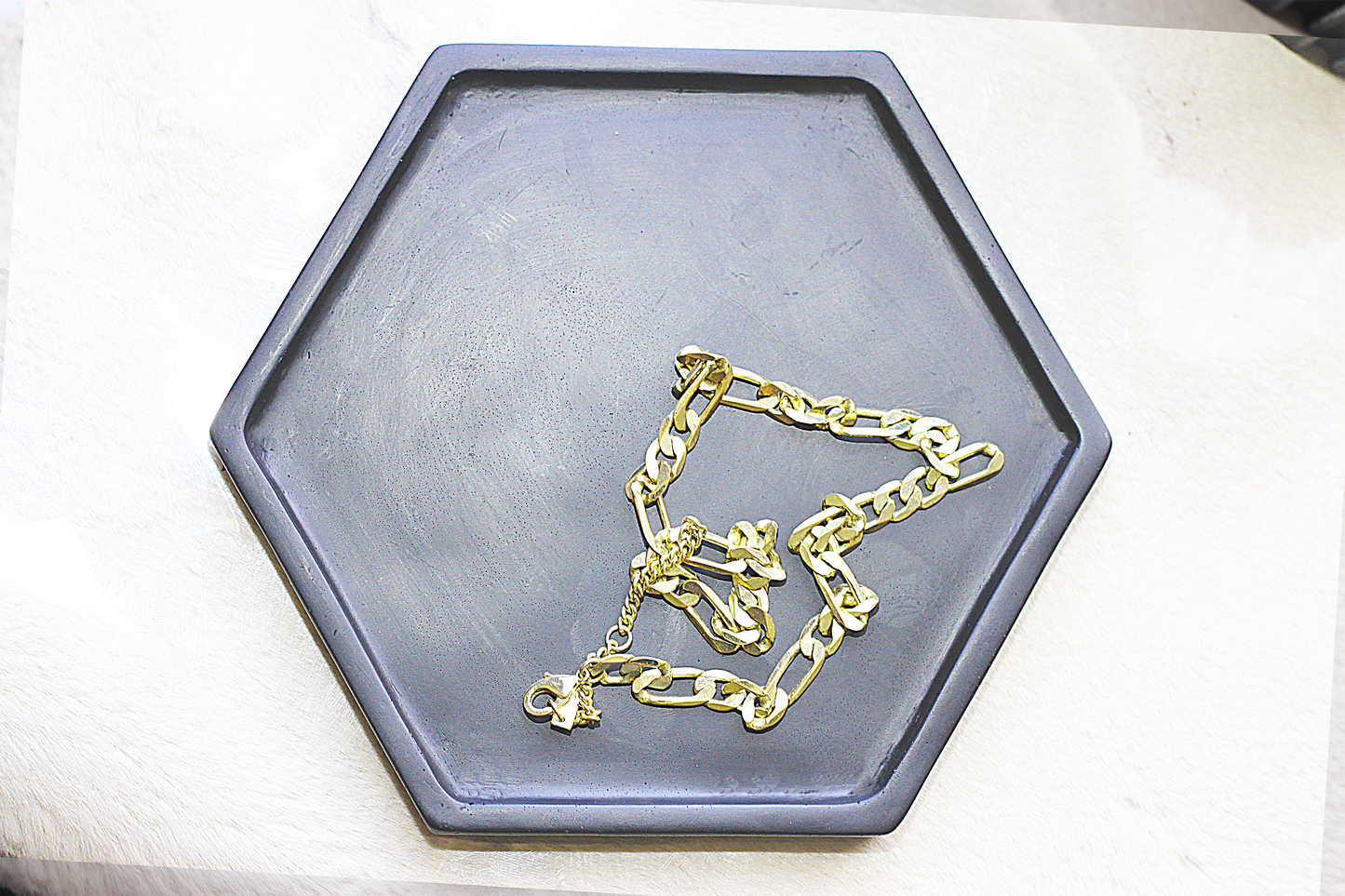 Hexagon Trinket Tray (18.5 x 16.4 cm )