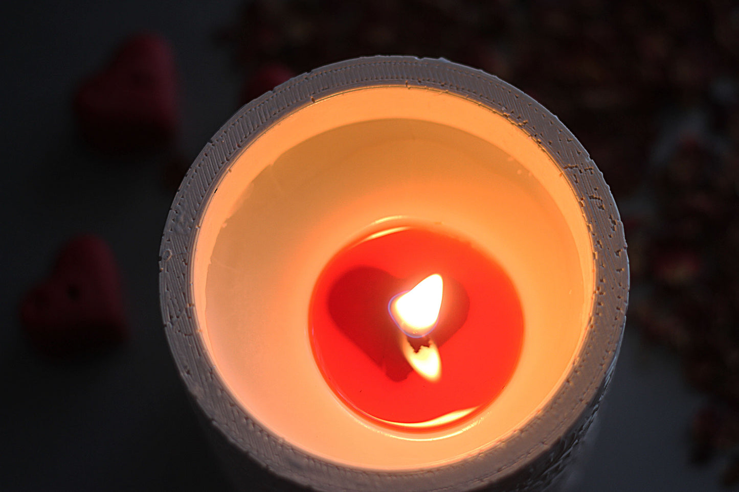 The Love Candle "Marbled scented candle"