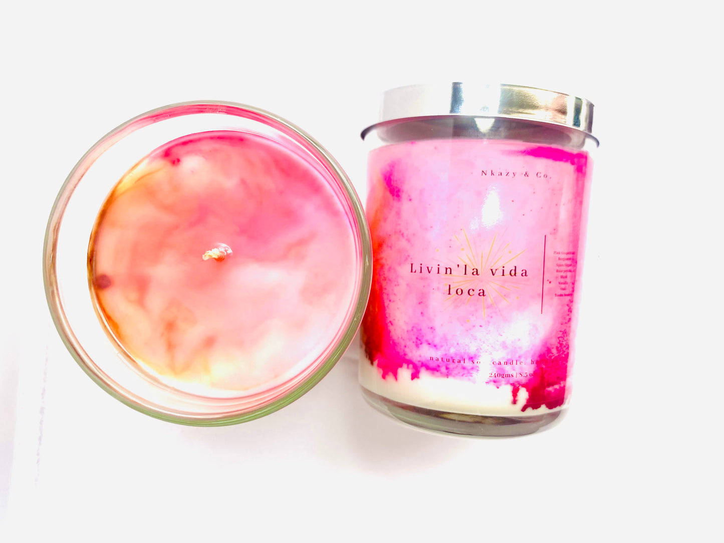 Livin la Vida Loca "Marbled scented candle"