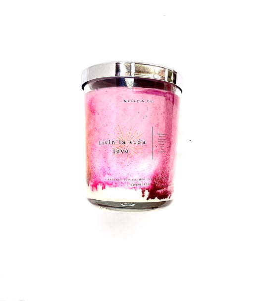 Livin la Vida Loca "Marbled scented candle"